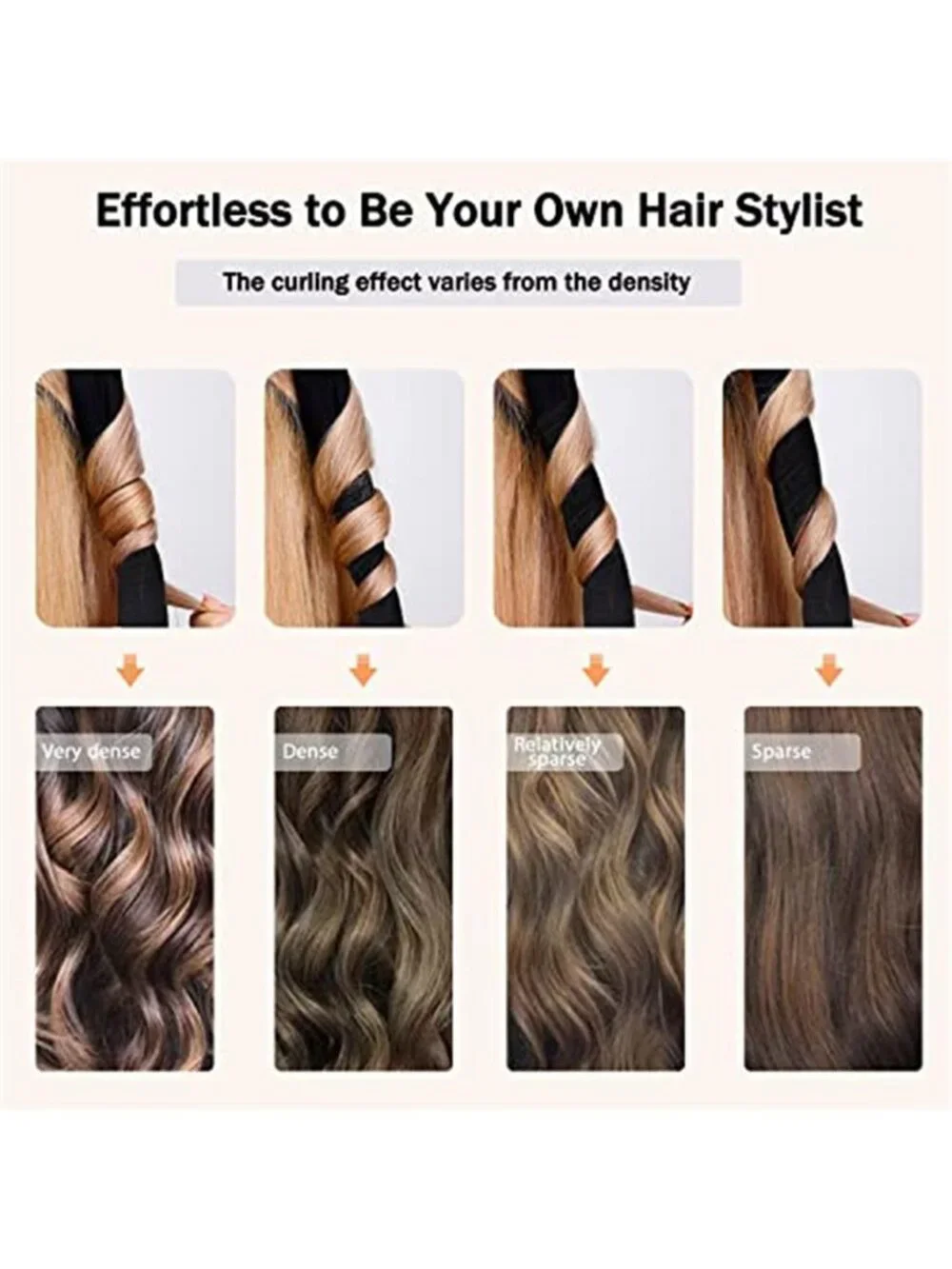 Heatless Curling Rod Headband, No Heat Silk Ribbon Rollers for